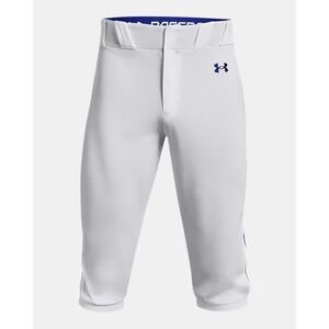 Under Armour Utility Baseball Knickers White With Blue Piping Men's Size Medium